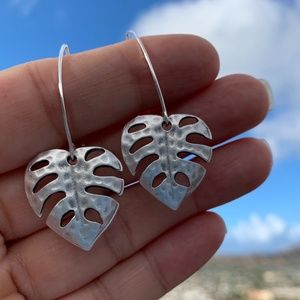 Gorgeous Hawaiian Monstera Antique 925 Silver